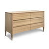 Deco Chest of Drawers - Dellis Furniture 6 Drawer Chest of Drawers 1500 x 480 x 900 / American Oak / Clear Lacquer - 3