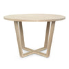 Round Cross Leg Dining Table - Dellis Furniture  - 2