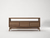 Twist 3 Drawer 1 Niche TV Unit - Dellis Furniture Teak - 2