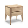 Deco Bedside Table - Dellis Furniture 2 Drawers / American Oak / Clear Lacquer - 8