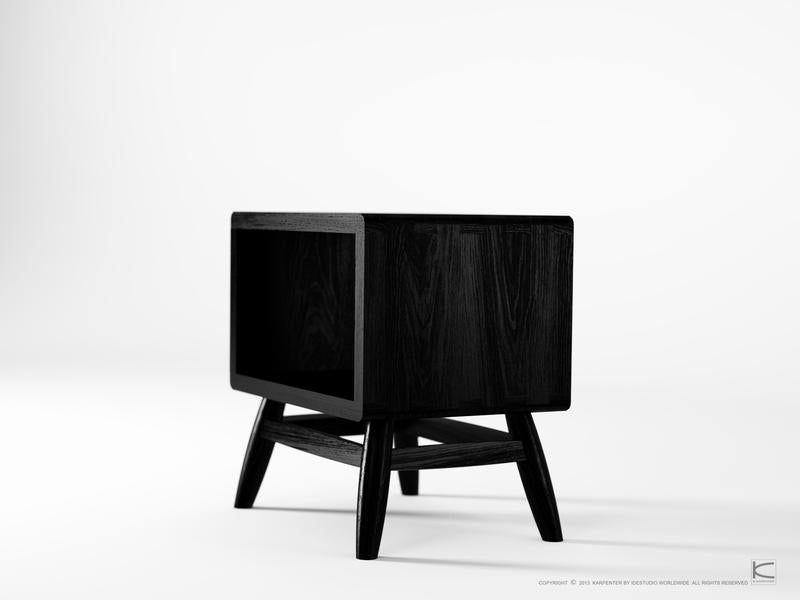 Karpenter Twist Open Shelf Bedside Table/Side Table