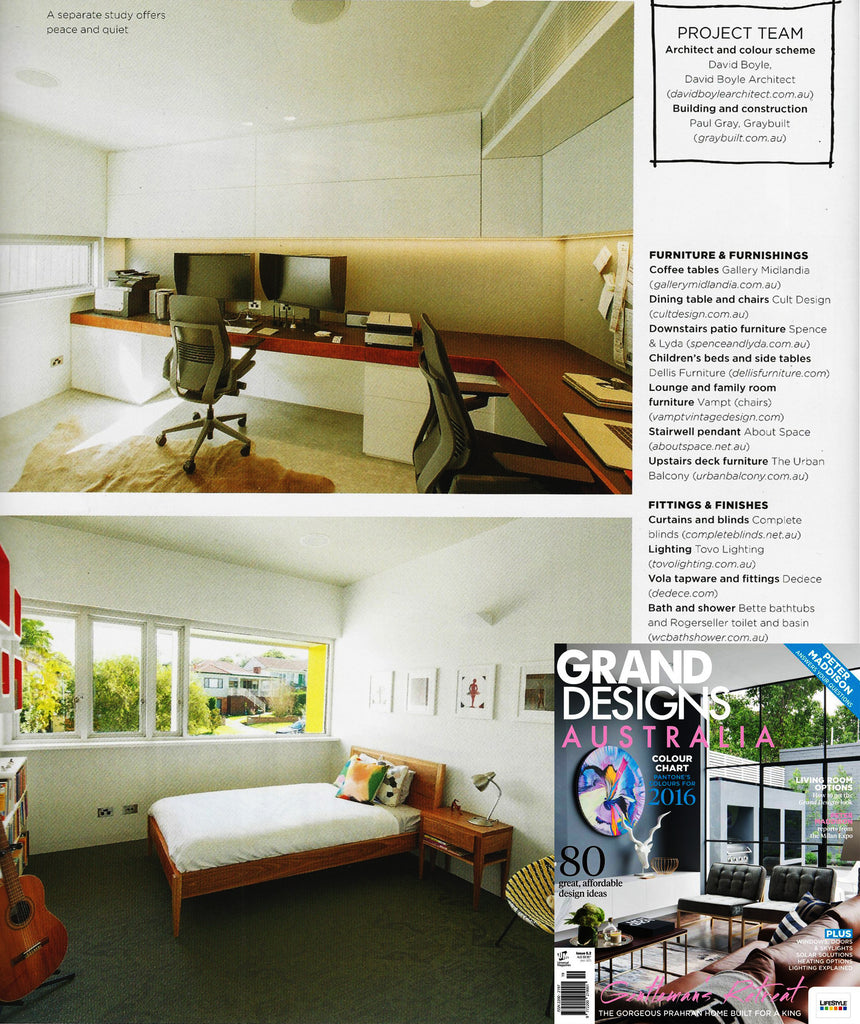 Dellis Furniture 'Deco' Range Featured in Grand Designs Australia Magazine!