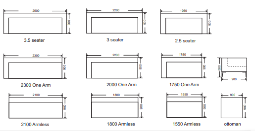 Devan Sizes Australian Designed and Made Sofa – Dellis Furniture