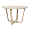 Round Cross Leg Dining Table - Dellis Furniture 1200 Dia x 760 / Tasmanian Oak / Clear Lacquer - 1