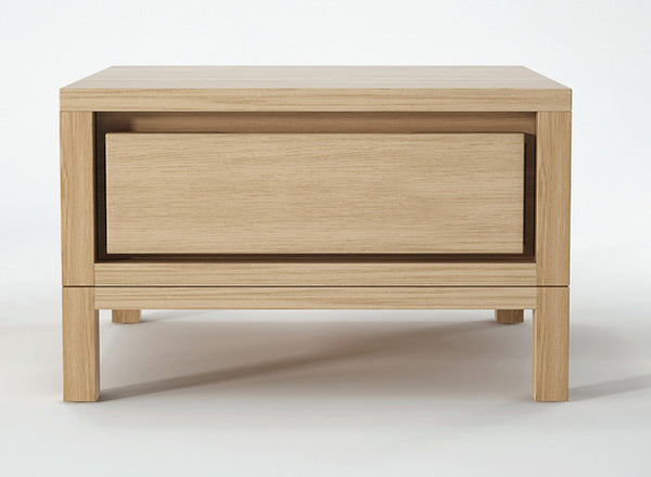 Solid 1 Drawer Bedside - Dellis Furniture Oak - 1