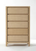 Solid Chest of Drawers - Dellis Furniture 5 Drawer - 67 x 45 x 112 / Oak - 3