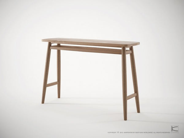 Twist Console Table - Dellis Furniture 120 x 35 x 80 / Oak - 1