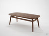 Twist Coffee Table - Dellis Furniture 100 x 45 x 48 / Walnut - 5
