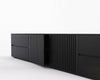 Garbutt Entertainment Unit - Dellis Furniture 2 Door 4 Drawers Large - 2400 x 450 x 500 / American Oak / Clear Lacquer - 1